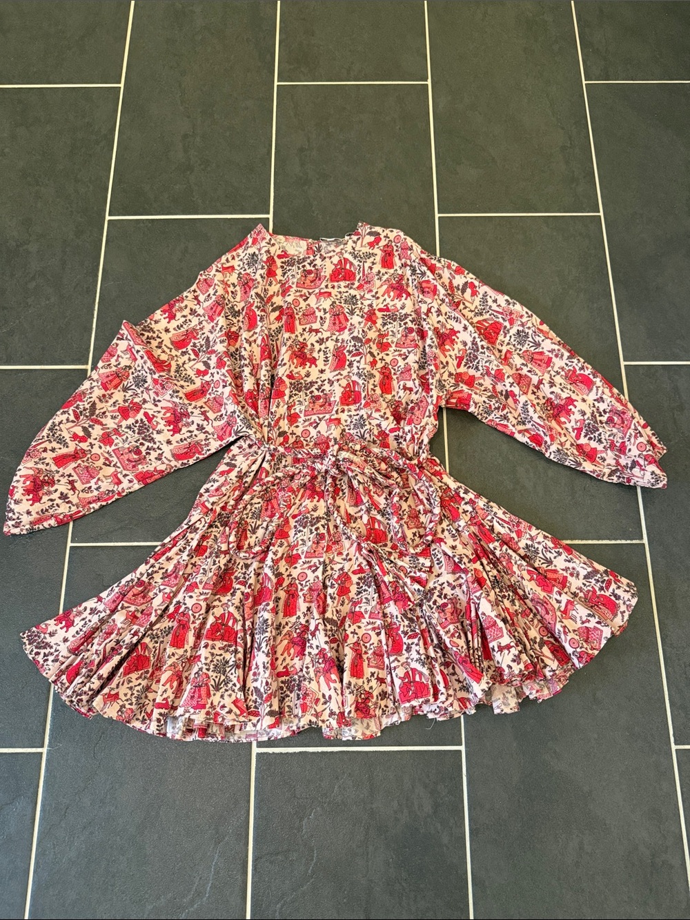 Rhode Belted Mini Dress with Long Sleeves